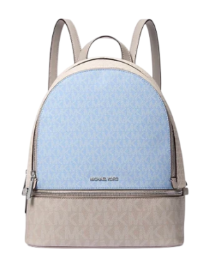 Michael Michael Kors Rhea Medium Color Block Signature Logo Backpack