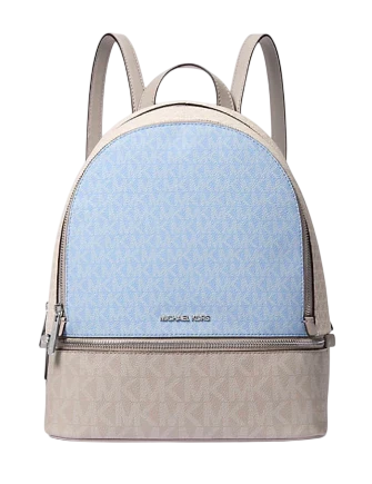 Michael Michael Kors Rhea Medium Color Block Signature Logo Backpack