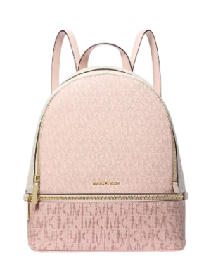 Michael Michael Kors Rhea Medium Color Block Signature Logo Backpack