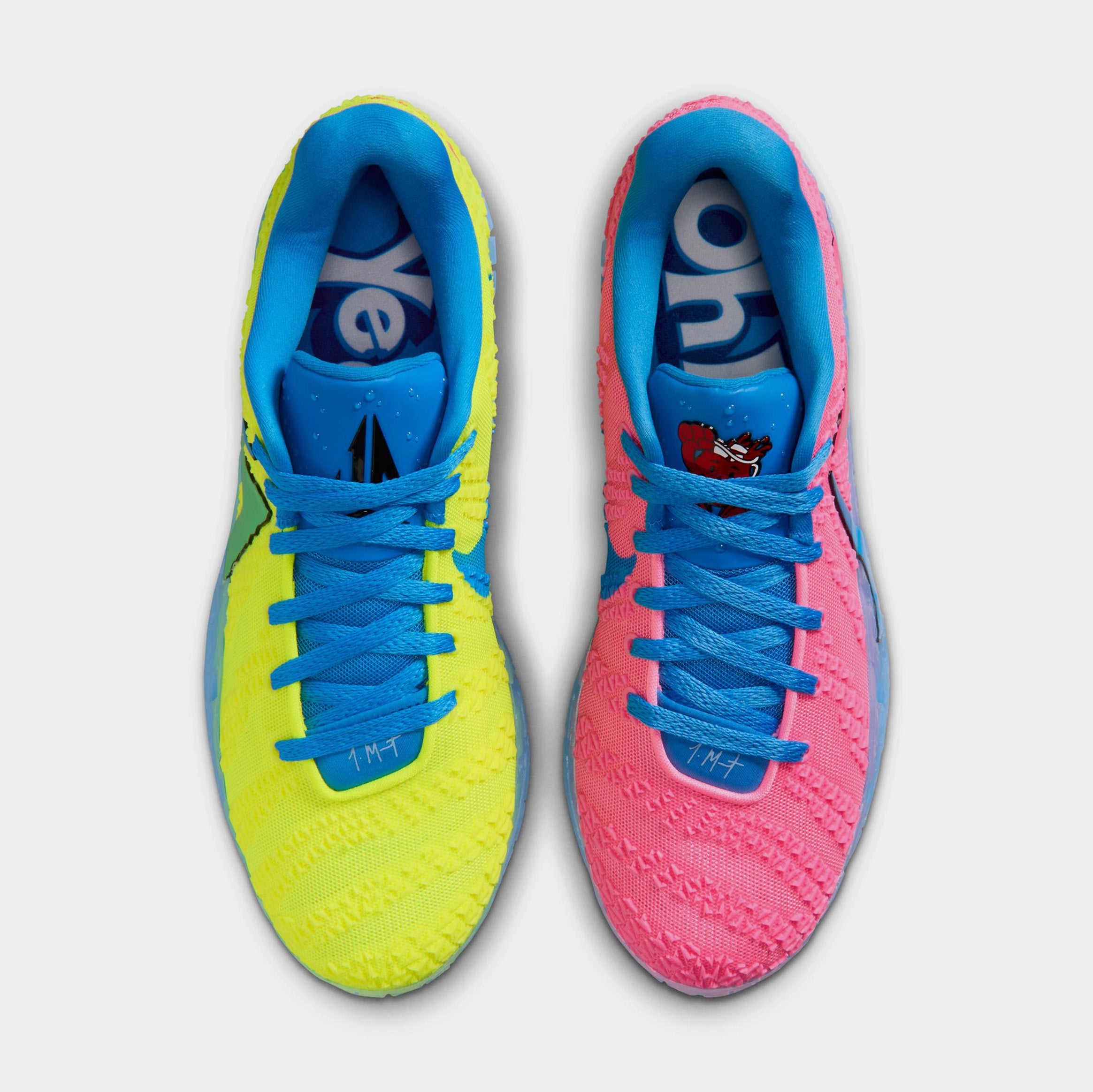 Ja 3 x Kool Aid Mens Basketball Shoes (Lemon Venom/Light Photo Blue/Light Green Spark) - Image 2