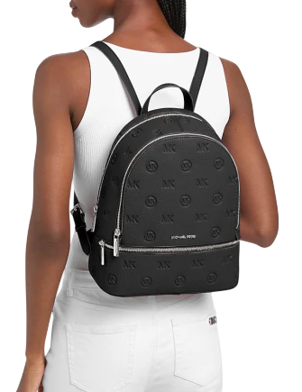 Michael Michael Kors Rhea Medium Logo Debossed Backpack - Image 4