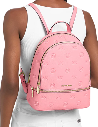 Michael Michael Kors Rhea Medium Logo Debossed Backpack - Image 3