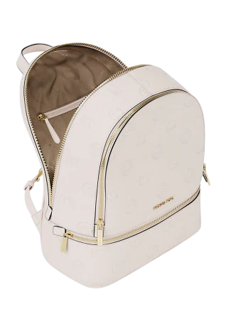 Michael Michael Kors Rhea Medium Logo Debossed Backpack - Image 4
