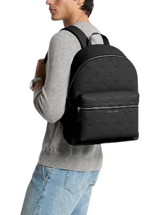 Michael Michael Kors Cooper Medium Logo Debossed Dome Backpack - Image 4