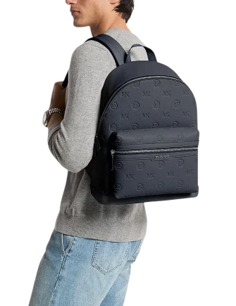 Michael Michael Kors Cooper Medium Logo Debossed Dome Backpack - Image 4