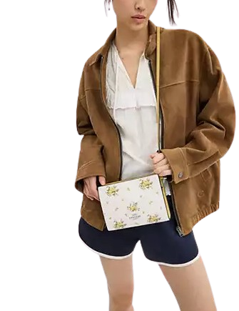 Coach Slim Crossbody Bag With Floral Print - Image 2