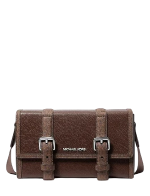 Michael Michael Kors Cooper Pebbled Leather and Signature Logo Trunk Crossbody Bag
