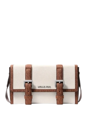 Michael Michael Kors Cooper Pebbled Leather and Signature Logo Trunk Crossbody Bag