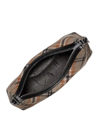 Michael Michael Kors Sammy Medium Plaid Print Wool Blend Convertible Shoulder Bag - Image 4