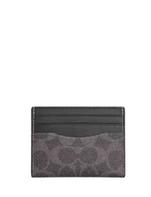 Coach Slim Id Card Case In Signature Canvas
