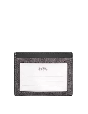 Coach Slim Id Card Case In Signature Canvas - Image 2