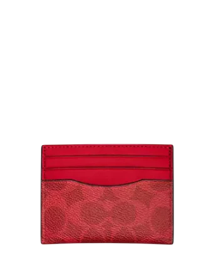 Coach Slim Id Card Case In Signature Canvas