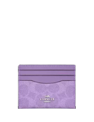 Coach Slim Id Card Case In Signature Canvas