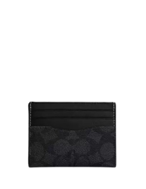 Coach Slim Id Card Case In Signature Canvas