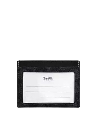 Coach Slim Id Card Case In Signature Canvas - Image 2