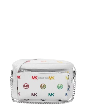 Michael Michael Kors Slater Medium Rainbow Logo Embossed Sling Pack