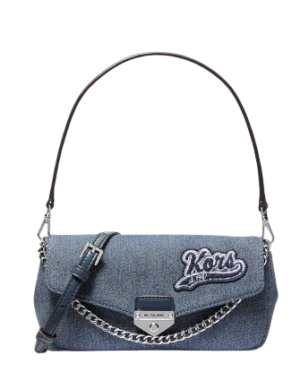 Michael Michael Kors Soho Small Embellished Denim Convertible Crossbody Bag