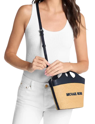 Michael Michael Kors Tatum Medium Woven Convertible Crossbody Bag - Image 3