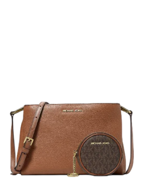 Michael Michael Kors Trisha Pebbled Leather Crossbody Bag With Pouch