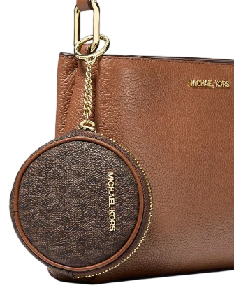 Michael Michael Kors Trisha Pebbled Leather Crossbody Bag With Pouch - Image 4