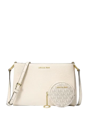Michael Michael Kors Trisha Pebbled Leather Crossbody Bag With Pouch