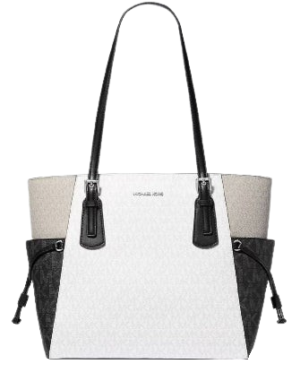 Michael Michael Kors Voyager Large Color-Block Signature Logo Tote Bag