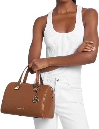Michael Michael Kors Grayson Medium Pebbled Leather Duffel Bag - Image 3