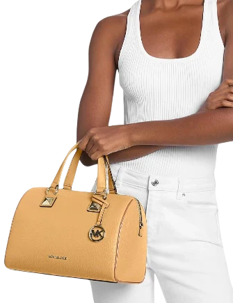 Michael Michael Kors Grayson Medium Pebbled Leather Duffel Bag - Image 4