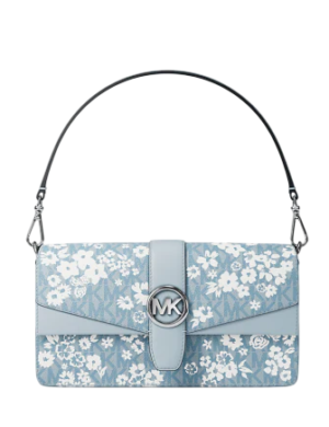 Michael Michael Kors Greenwich Medium Printed Signature Logo Convertible Shoulder Bag