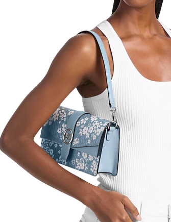 Michael Michael Kors Greenwich Medium Printed Signature Logo Convertible Shoulder Bag - Image 4