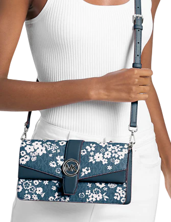 Michael Michael Kors Greenwich Medium Printed Signature Logo Convertible Shoulder Bag - Image 4