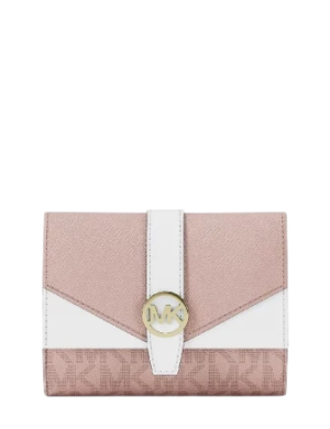Michael Michael Kors Greenwich Medium Signature Logo Trifold Wallet