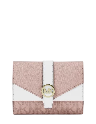 Michael Michael Kors Greenwich Medium Signature Logo Trifold Wallet