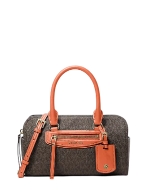 Michael Michael Kors Jet Set Travel Extra Small Signature Logo Duffel Crossbody Bag