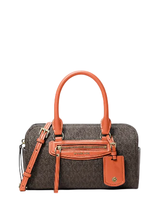 Michael Michael Kors Jet Set Travel Extra Small Signature Logo Duffel Crossbody Bag