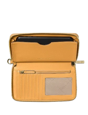 Michael Michael Kors Jet Set Travel Large Striped Signature Logo Smartphone Wallet - Image 3