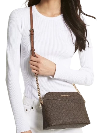 Michael Michael Kors Jet Set Travel Medium Logo Dome Crossbody Bag - Image 3