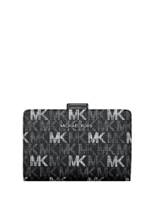 Michael Michael Kors Jet Set Travel Medium Signature Logo Billfold Wallet
