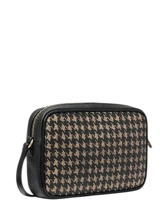 Michael Michael Kors Jet Set Travel Small Houndstooth Print Camera Crossbody Bag - Image 4