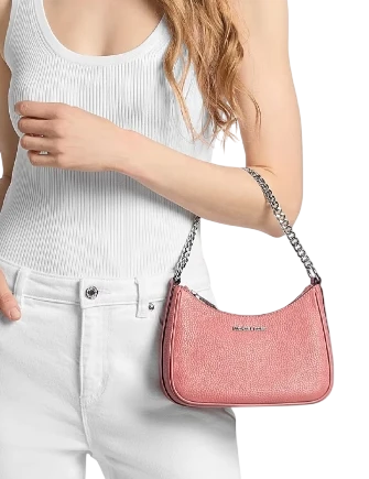 Michael Michael Kors Jet Set Travel Small Pebbled Leather Convertible Crossbody Bag - Image 2