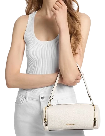 Michael Michael Kors Jet Set Travel Small Pebbled Leather Convertible Crossbody Bag - Image 4