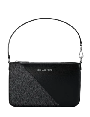 Michael Michael Kors Jet Set Travel Small Signature Logo and Smooth Wristlet