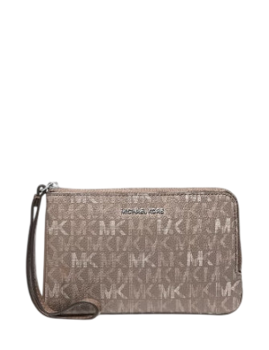 Michael Michael Kors Jet Set Travel Small Signature Logo Wristlet