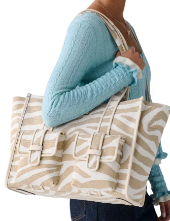 Kate Spade New York Kip Zebra Cargo Large Tote Bag - Image 2