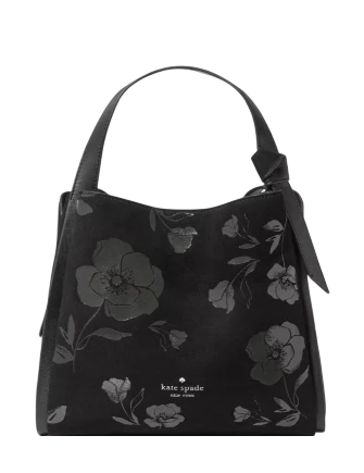 Kate Spade New York Knott Floral Suede Carryall Bag
