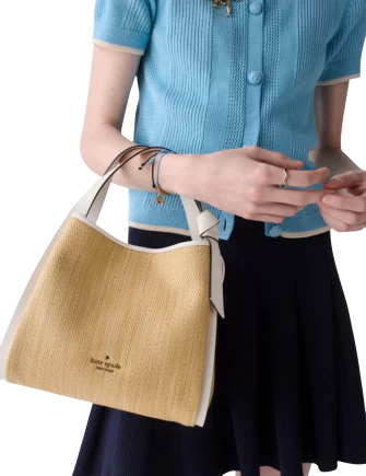 Kate Spade New York Knott Straw Carryall Bag - Image 3