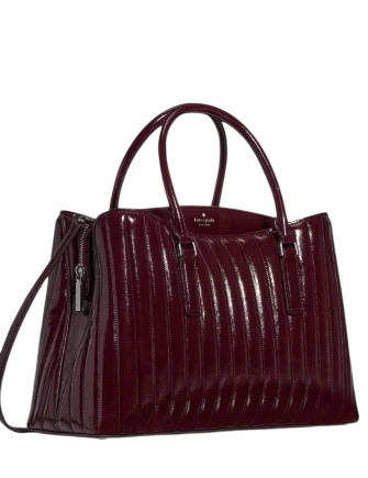 Kate Spade New York Thompson Street Shiny Quilted Satchel Bag - Image 3