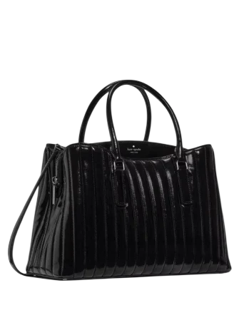 Kate Spade New York Thompson Street Shiny Quilted Satchel Bag - Image 3