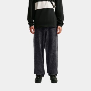 Sportwear Denim Mens Pants (Black/Safety Orange)