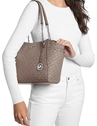 Michael Michael Kors Jet Set Large Signature Logo Shoulder Bag - Image 4